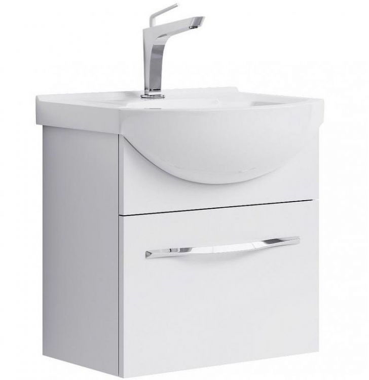 Тумба под раковину Aqwella Аллегро 50 Agr.01.05/1 подвесная Белая