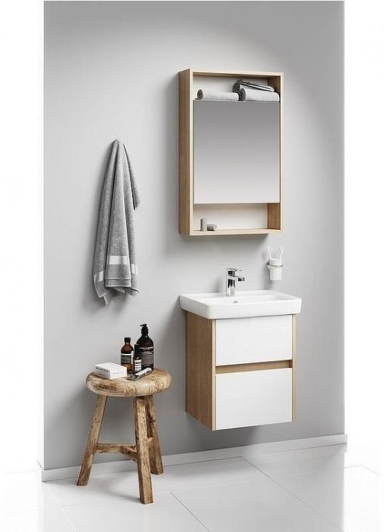 Тумба под раковину Aqwella Сити 50 CI0105DB Дуб балтийский