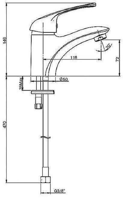 Смеситель для раковины Paini Trento TRCR205LMKM Хром Смеситель для раковины Paini Trento TRCR205LMKM Хром