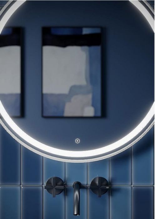 Зеркало Sancos Dames 65 DA650W с подсветкой Белое с сенсорным выключателем