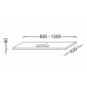 Столешница для раковины Jacob Delafon Parallel EB66-1200-N18 белый блестящий