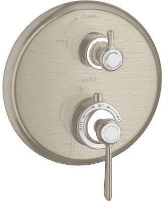 Смеситель для душа Axor Montreux 16801820 с термостатом Шлифованный никель