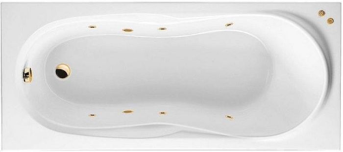 Акриловая ванна Excellent Sekwana 170x75 WAEX.SEK17.SOFT.GL с гидромассажем
