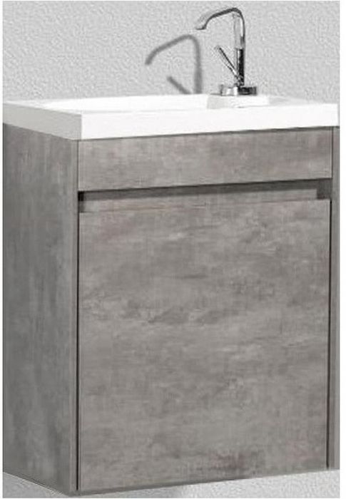 Тумба под раковину BelBagno Pietra Mini 46 PIETRA MINI-460-1A-SO-SCM-R подвесная Stucco Cemento