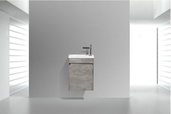 Тумба под раковину BelBagno Pietra Mini 46 PIETRA MINI-460-1A-SO-SCM-R подвесная Stucco Cemento
