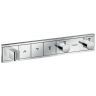 Hansgrohe RainSelect Смеситель для душа, встраиваемый, термостат на 3 переключателя, внешняя часть, цвет: хром