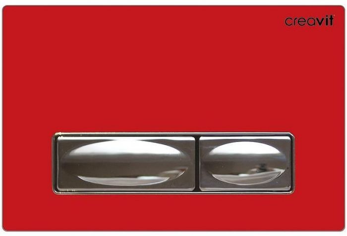 Клавиша смыва Creavit GP4003.00 Красная Хром