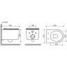 Подвесной унитаз CERAMICANOVA Moments Rimless CN3003