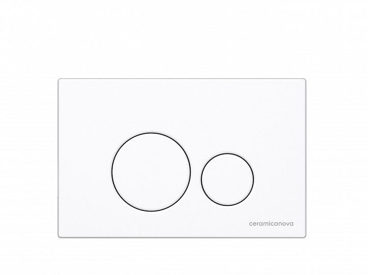 Система инсталляции для унитазов CERAMICANOVA Envision с кнопкой смыва Round цвет белый и креплениями, CN1001W