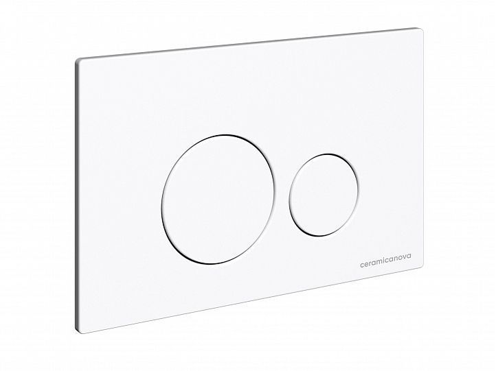 Система инсталляции для унитазов CERAMICANOVA Envision с кнопкой смыва Round цвет белый и креплениями, CN1001W