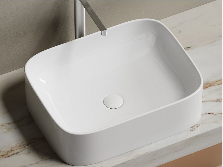 Умывальник CERAMICANOVA Element чаша накладная прямоугольная CN6052