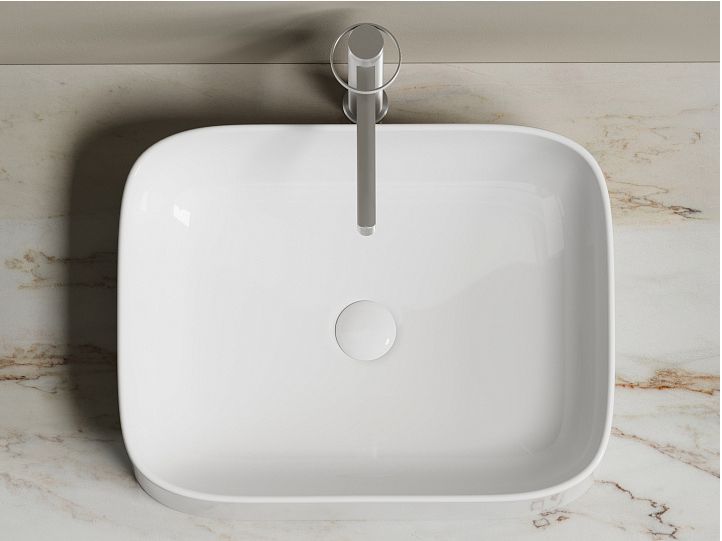 Умывальник CERAMICANOVA Element чаша накладная прямоугольная CN6052