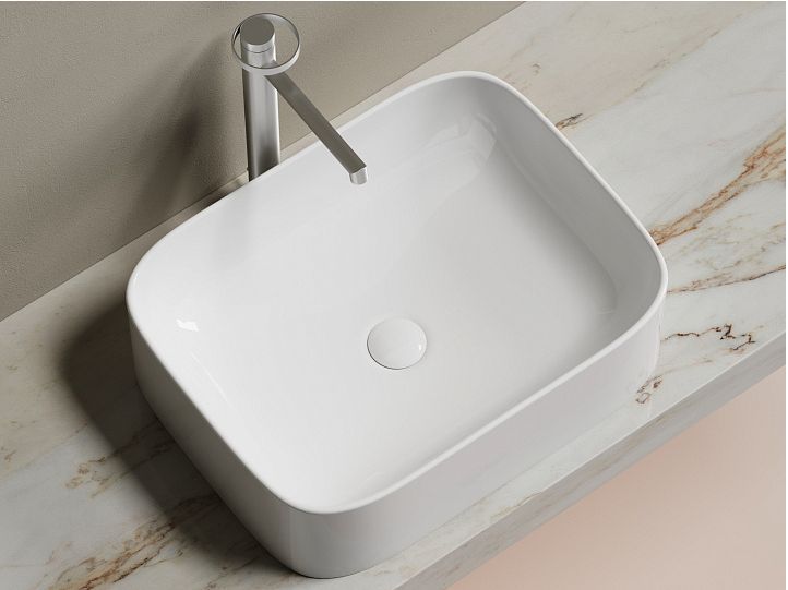 Умывальник CERAMICANOVA Element чаша накладная прямоугольная CN6052