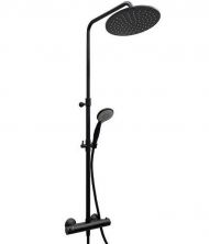 Душевая система Fiore Kevon 44NN0932 с термостатом Черная