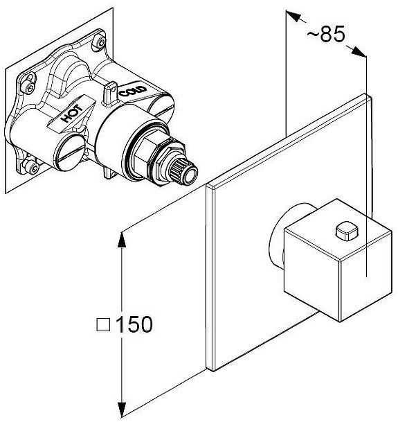 Смеситель для душа Kludi Decus 54739N175 цвет Бронза брашированная Смеситель для душа Kludi Decus 54739N175 цвет Бронза брашированная