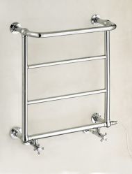 Полотенцесушитель настенный, проточный, c запорными вентилями TARANTO Cezares