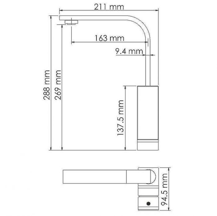 Смеситель для кухни WasserKRAFT Abens 2007 Чёрный матовый