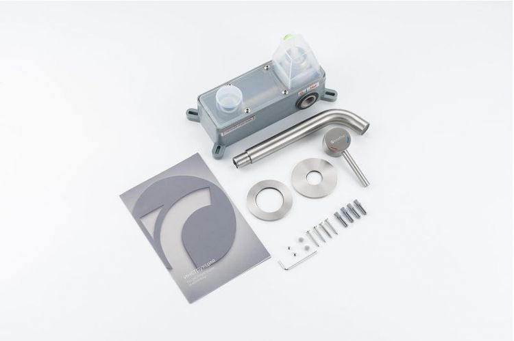 Смеситель для раковины Knotlor Eclipse SS-25 цвет Матовая сталь