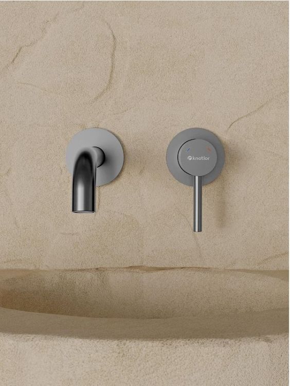 Смеситель для раковины Knotlor Eclipse SS-25 цвет Матовая сталь