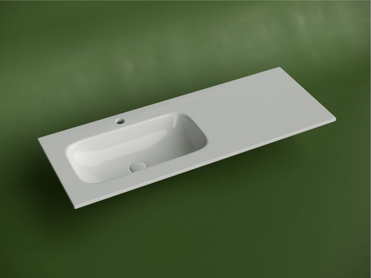 Раковина накладная SANCOS мебельная CERAMICANOVA Grace прямоугольная 1210x457x137 мм, с чашей слева и отверстием под смеситель, цвет белый CN7020, CN7020 Раковина накладная SANCOS мебельная CERAMICANOVA Grace прямоугольная 1210x457x137 мм, с чашей слева и отверстием под смеситель, цвет белый CN7020, CN7020