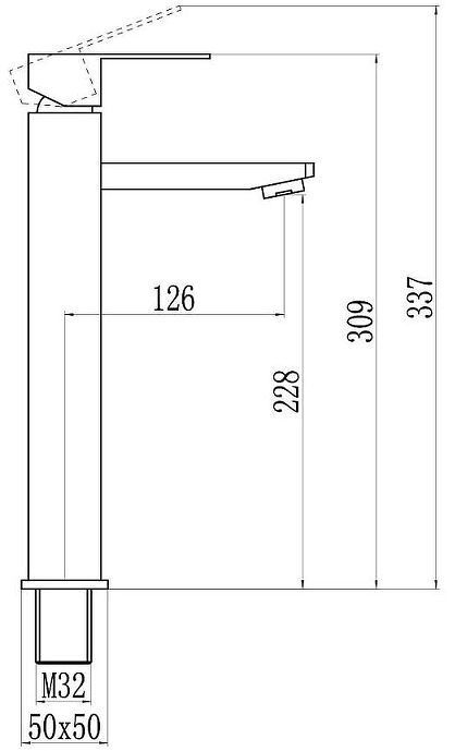 Смеситель для раковины Savol S-SUS2001 цвет Сатин Смеситель для раковины Savol S-SUS2001 цвет Сатин