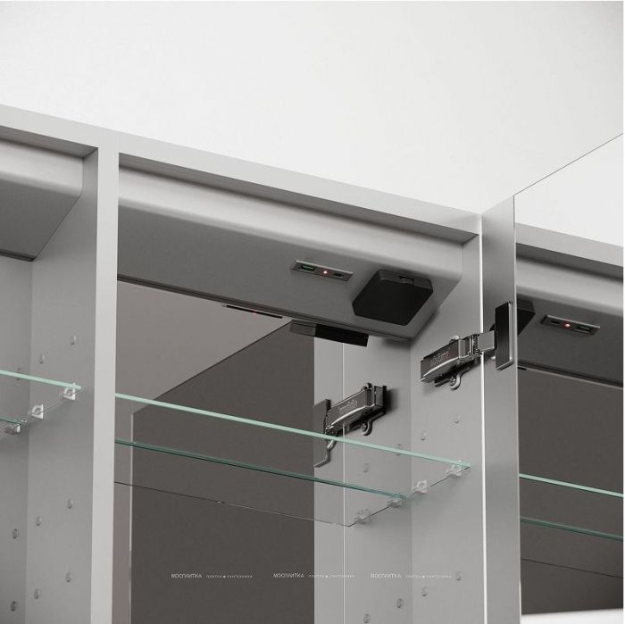 Зеркальный шкаф Sancos Evoke 100 SC80100 с подсветкой цвет Серый