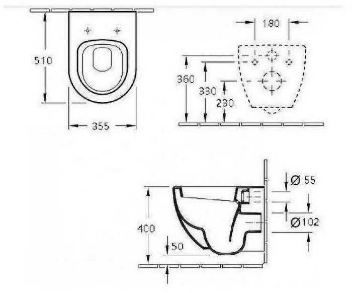 Унитаз Esbano Azul ESUPAZULBM подвесной Черный матовый с сиденьем Микролифт