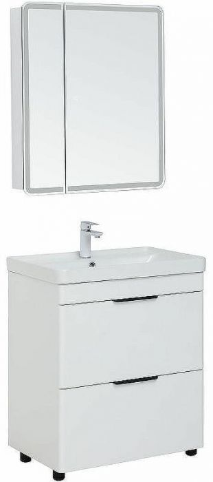 Тумба под раковину Aquanet Ирис new 70 310153 Белый глянец