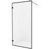 Душевая перегородка New Trendy Avexa Black 120 EXK-2043 профиль Черный стекло прозрачное