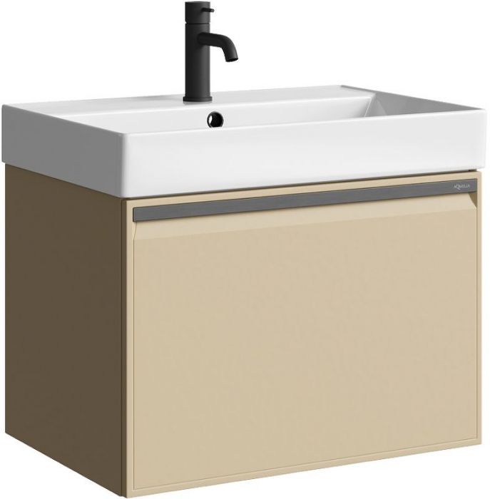 Тумба под раковину Aqwella Pure 65 PUR0165KS подвесная Капучино светлый
