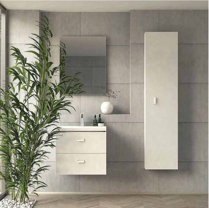 Шкаф пенал Ravak Comfort 35 X000001383 подвесной Белый глянец