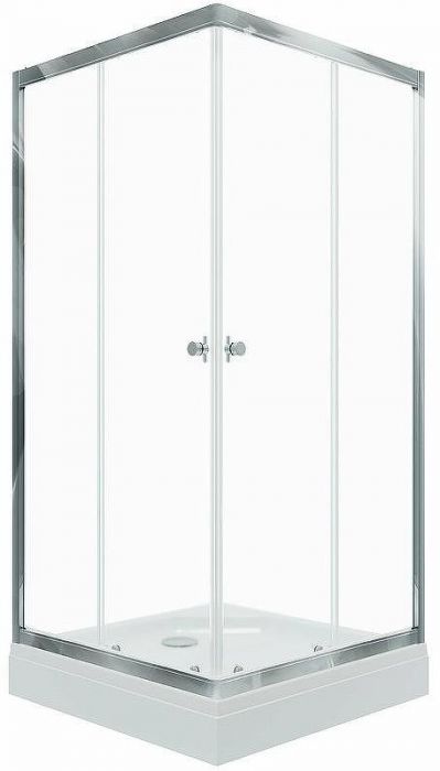 Душевой уголок Triton Вента-Хром 80х80 Щ0000049620 профиль Хром стекло прозрачное