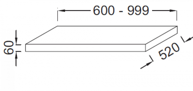Столешница под раковину 200 см Jacob Delafon Parallel EB55-2000-N14, серый антрацит Столешница под раковину 200 см Jacob Delafon Parallel EB55-2000-N14, серый антрацит