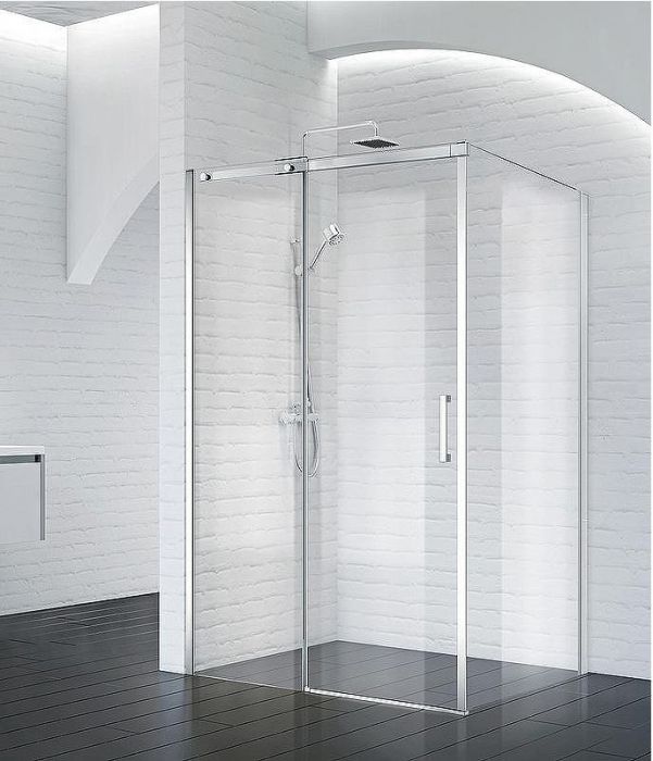 Душевой уголок BelBagno Acqua 130х90 ACQUA-AH-1-130/90-C-Cr профиль Хром стекло прозрачное