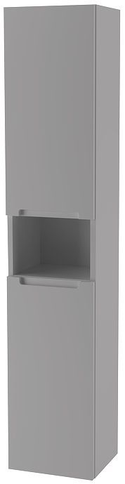 Шкаф пенал ЗОВ Дион 30 DPPS подвесной цвет Платиновый