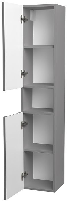 Шкаф пенал ЗОВ Дион 30 DPPS подвесной цвет Платиновый