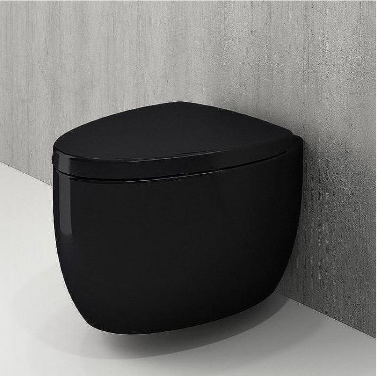 Унитаз Bocchi Etna 1116-005-0129 подвесной Черный глянцевый без сиденья