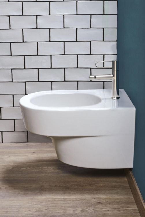 Смеситель для биде Jacob Delafon Odeon Rive Gauche E21033-00-00, корпус белый, ручка белая