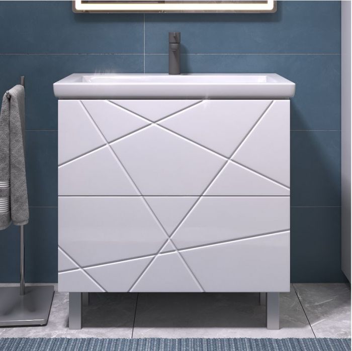 Тумба под раковину Vigo Geometry 80 025 цвет Белый