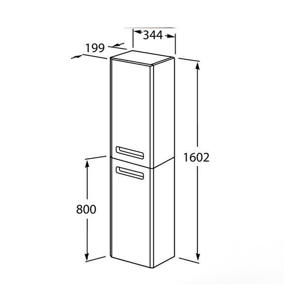 Шкаф-пенал Roca The Gap ZRU9302842 Шкаф-пенал Roca The Gap ZRU9302842