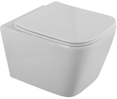 Унитаз BelBagno Due BB7107CHR/SC подвесной цвет Белый с сиденьем Микролифт