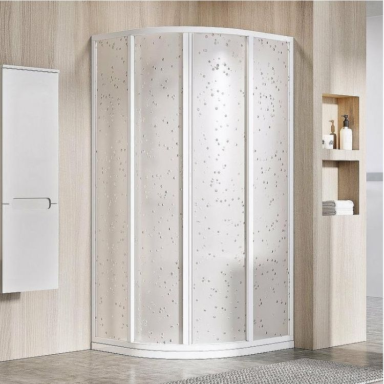 Душевой уголок Ravak Supernova SKCP4-90 90x90 3117O10211 профиль Белый витраж пластик Pearl