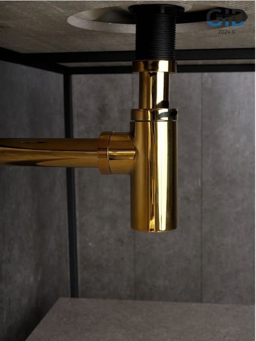 Сифон для раковины Gid Minucia G-64GD 75506S цвет Золото