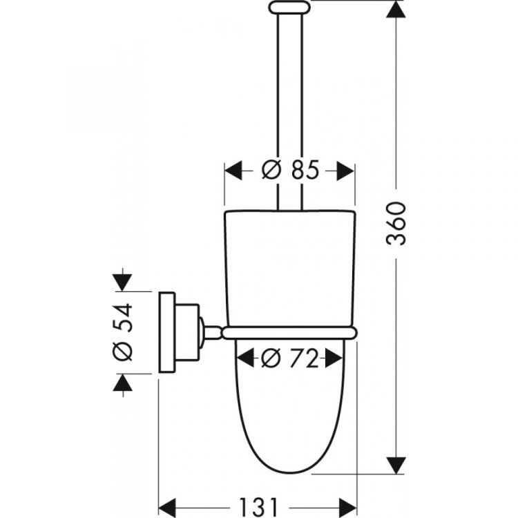 Набор для WC AXOR Citterio хром 41735000