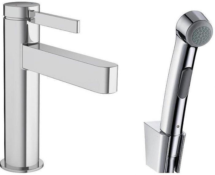 Смеситель для раковины Hansgrohe Finoris 76210000 с гигиеническим душем Хром