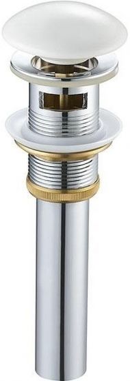 Донный клапан SantiLine SL-101 с переливом Белый