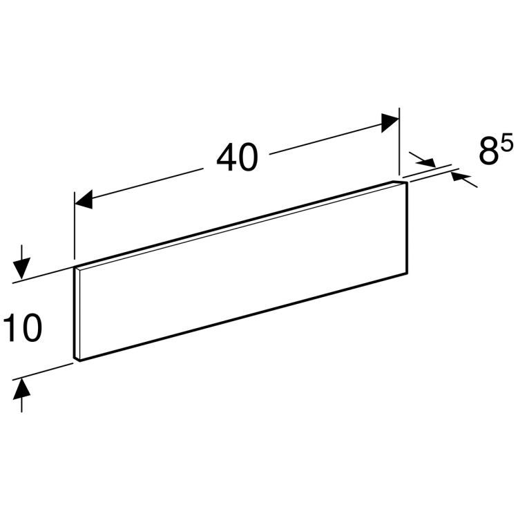 Декоративная панель Geberit Bambini (боковая) для детской раковины, для нижней раковины, Varicor®: цвет голубой no. 226 Декоративная панель Geberit Bambini (боковая) для детской раковины, для нижней раковины, Varicor®: цвет голубой no. 226