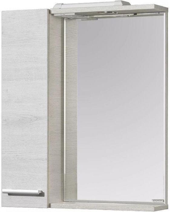 Зеркало со шкафом Aquaton Ронда 60 1A205102RSC2L с подсветкой Дуб сомерсет