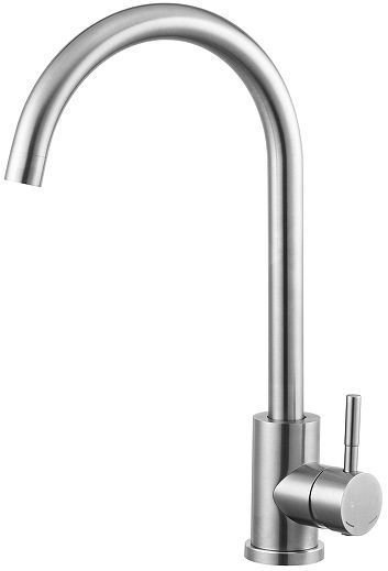 Смеситель для кухни Knotlor Streamline SS-01 цвет Матовая сталь Смеситель для кухни Knotlor Streamline SS-01 цвет Матовая сталь