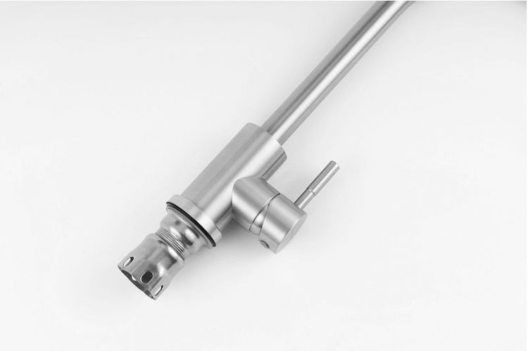 Смеситель для кухни Knotlor Streamline SS-01 цвет Матовая сталь Смеситель для кухни Knotlor Streamline SS-01 цвет Матовая сталь